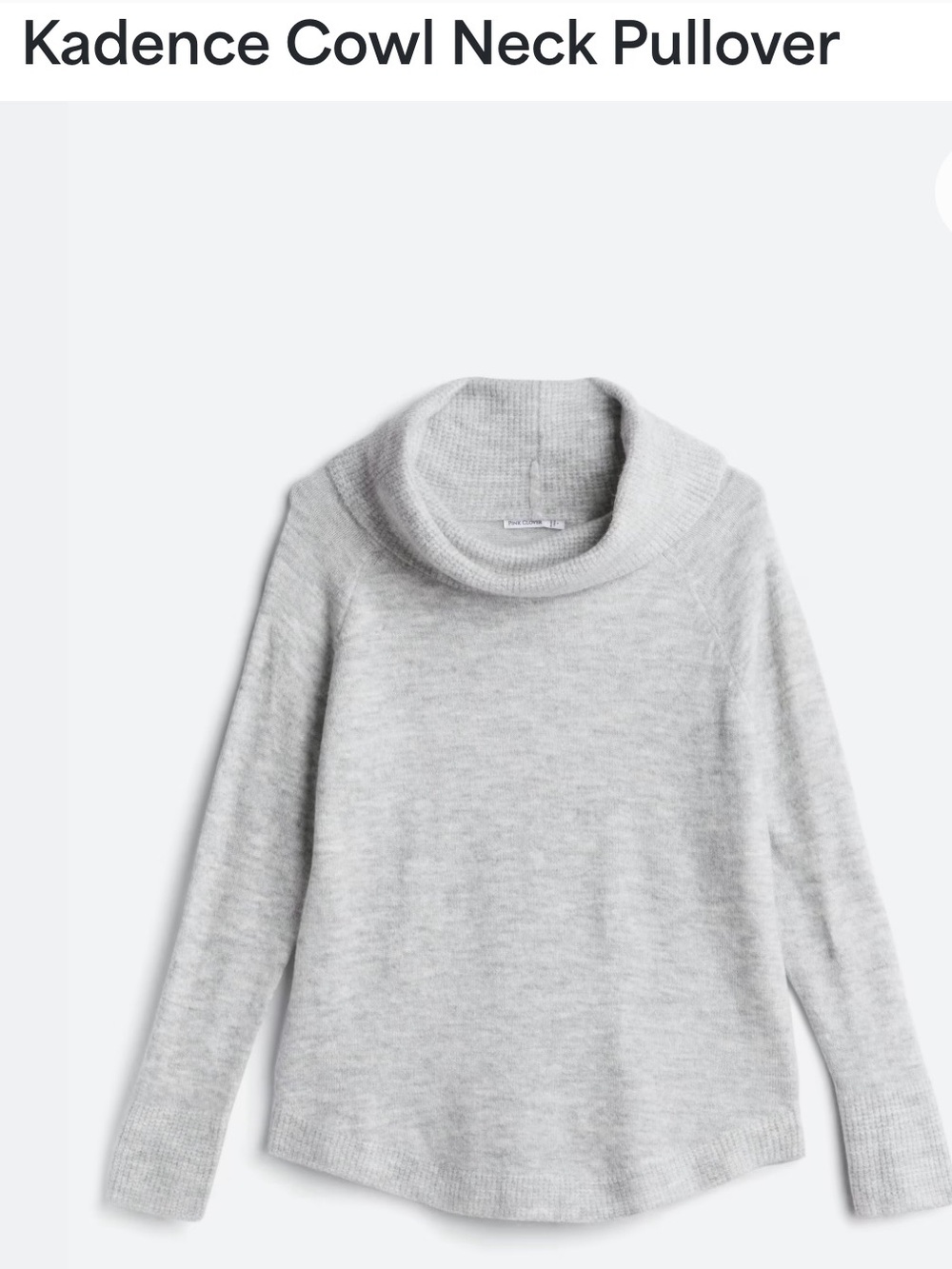 Pink Clover Kadence Cowl Neck Pullover Sweater - XS